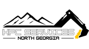 HPC Services logo with mountains and crane